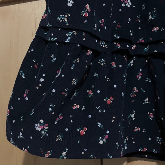 Floral Black Corduroy Dress - Picture 5 of 5